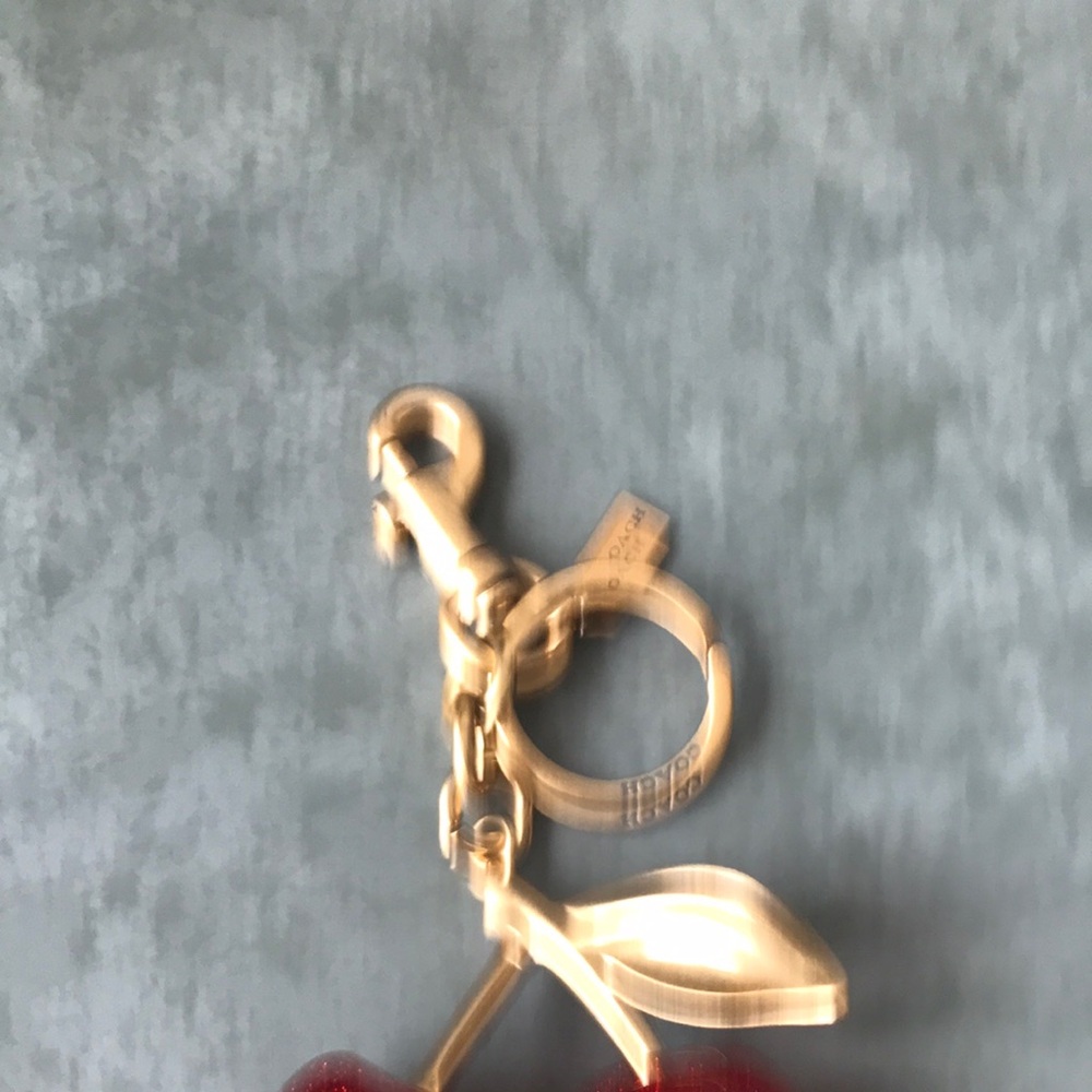 Coach Red Cherry Keychain - Picture 2 of 4